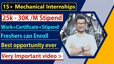 mechanical engineering internship coimbatore